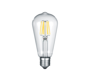 Żarówka LED ST64 7W E27 2700K 806lm filament gruszka szkło przeźroczyste 987-600