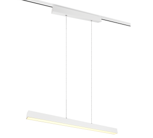 DUOLINE PAROS 73043131 lampa wisząca liniowa biała LED 29W 3000K ściemnialna do szyn 2-fazowych światło góra dół