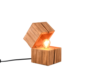 TREASURE 514110130 lampa stołowa skrzynia z naturalnego drewna LED 2W  E14  2700K