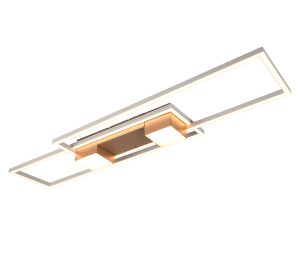 ALBANY 647710465 kawowa lampa sufitowa kostki w ramkach LED 37W CCT 3stepDIM + pilot