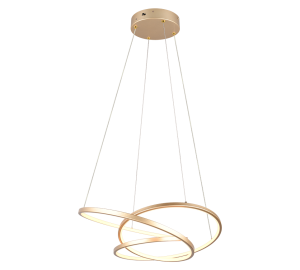 DARVIN 349110179 złota nowoczesna lampa wisząca LED 34W  CCT 3stepDIM