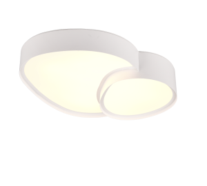 RISE 647510231 asymetryczny dwupoziomowy biały plafon LED 21W 2400lm 2700-6500K + pilot