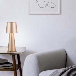 NUBIAN 562900165 nowoczesna lampa stołowa kawowa 1xE27