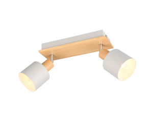 SHANTI  862700276 kaszmirowe reflektorki z dodatkiem drewna 2xE14