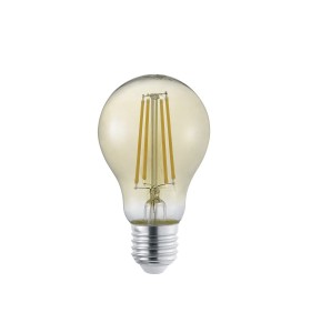Żarówka LED A60 4 E27 3000K 470lm filament bańka szkło bursztynowe 987-479