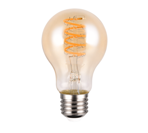 Żarówka LED A60 7W E27 1800K 400lm 3stepDIM filament bańka szkło bursztynowe 986-4813