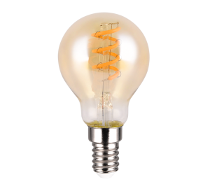 Żarówka LED P45 4W E14 1800K 180lm filament kulka szkło bursztynowe 3stepDim 983-4813