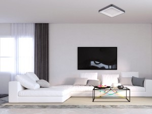 GIACINTO kwadratowy czarny plafon LED 50W 4000K 5304-850SQC-BK-4