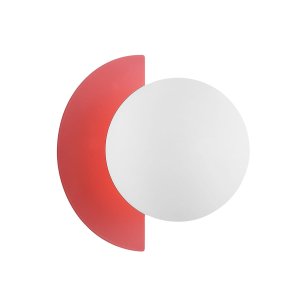 NAUTI kinkiet biała kula z różową otoczką 1xG9 WL-37482-ROSE