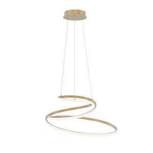 LORILA lampa wisząca złota serpentyna LED 60W CCT PND-2168-M-GD