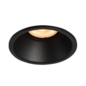 BARTO oprawa okrągła czarna wpuszczana głęboka stała 1xGU10 DL-60327C-BK