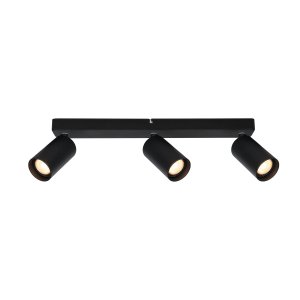 NESTO spoty czarne regulowane na listwie 3xGU10 SPL-23436-3-BK