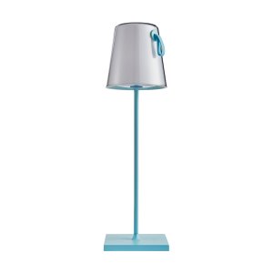 OSTAP lampa stołowa niebieska przenośna IP54 LED 5W 3000K + RGB TB-2749-BL