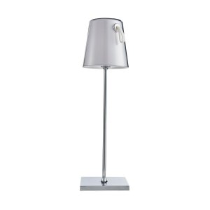 OSTAP lampa stołowa chromowana przenośna IP54 LED 5W 3000K + RGB TB-2749-CH