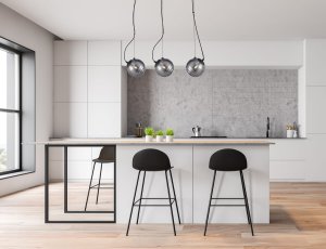 PERONA lampa wisząca czarna klosze kule dymione 3xE27 PND-92389-3L-BK