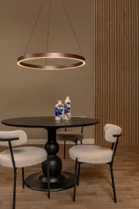 LIANE lampa wisząca okrągła LED 2x36W 2700K/4000K DIM stary brąz LUCIDE 46404/80/97