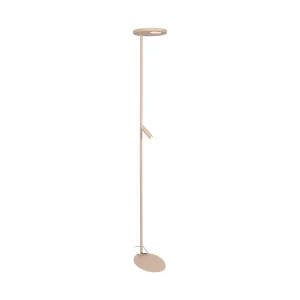 ORTOLAN lampa podłogowa LED 12W + 12W + 3W 2700K DIM CCT taupe beżowa LUCIDE 03752/21/41