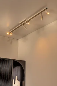 KEONI biała lampa sufitowa 119cm taupe beżowa 6xG9 LUCIDE 09943/06/41