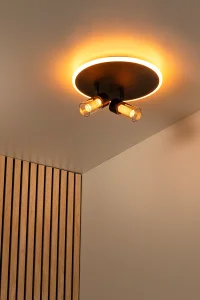 EVERINA  plafon podświetlany LED 10W CCT ze spotami LED 2x5W + pilot  LUCIDE 00131/30/30