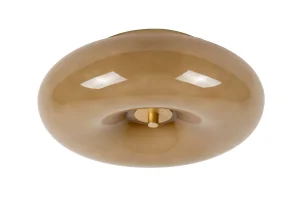 SANTINO plafon szklany donut beżowy taupe 3xG9 LUCIDE 10125/30/41