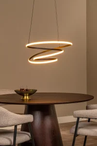 ESPIRAL lampa wisząca czarna spirala LED 40W CCT DIM LUCIDE 78403/40/30