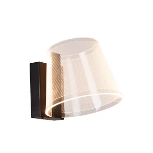 KORGIS kinkiet łazienkowy czarny IP44 LED 10W 3000K klosz akrylowy  LUCIDE 04213/10/30
