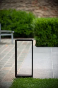 NARVIK lampa stojąca ogrodowa czarna ramka IP65 LED 9,2W 3000K LUCIDE 15810/09/30