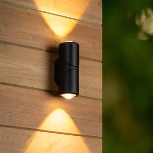 ERIN kinkiet zewnętrzny czarny regulowany IP65 LED 2x5W 2700K  LUCIDE 15820/10/30