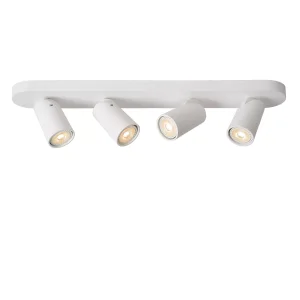 XYRUS LED 4x5W 3000K DIM spot biały żarówka LED GU10 ściemnialna w komplecie LUCIDE 23954/21/31