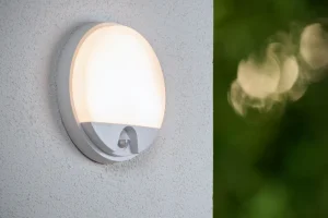 HUPS kinkiet elewacyjny okrągły biały IP54 LED 10W 3000K z czujnikiem ruchu LUCIDE 22863/10/31