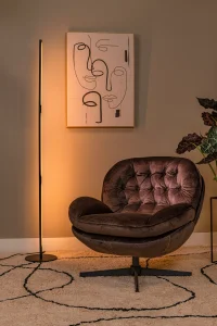 FINAN lampa stojąca czarna LED 32W 2700K DIM regulacja kierunku światła LUCIDE 68710/33/30