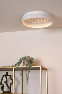 ESTREJA plafon z efektem gwieździstego nieba biały LED 40W/10W 3000K pilot w zestawie LUCIDE 71102/40/31