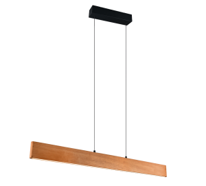 EDGEWOOD lampa wisząca z drewna LED 27W CCT DIM światło góra dół TRIO 359710130
