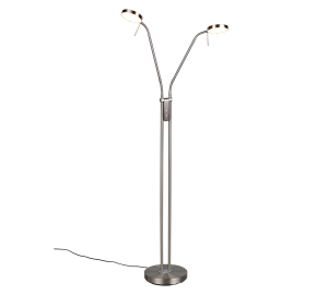 MONZA lampa stojąca nikiel mat LED 2x12W CCT ściemnianie dotykowe TRIO 423310207