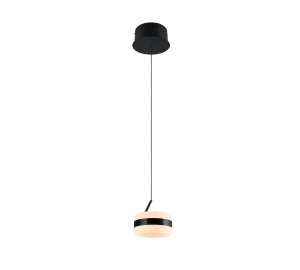 DIOS nowoczesna lampa wisząca czarny mat LED 8W CCT Switch Dimmer TRIO 331410132