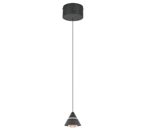 ROMEO lampa wisząca czarny mat LED 7W CCT Switch Dimmer TRIO 337010132