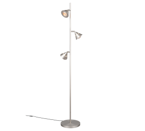 ROMEO lampa stojąca nikiel mat LED 3x5W CCT DIM regulowana TRIO 437010307