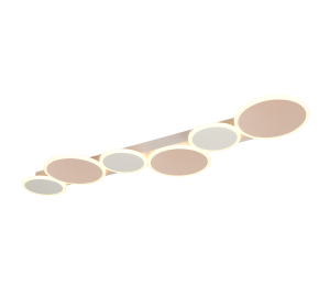 OVELA lampa ścienna sufitowa asymetryczna beżowa LED 34W CCT DIM + pilot  TRIO 636910665