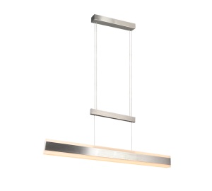 ARCOLA lampa wisząca rozsuwana 152cm nikiel mat LED 45W CCT DIM światło góra dół TRIO 331210307