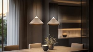 LAGUNA lampa wisząca kawowy stożek LED 14W CCT TRIO 336219165