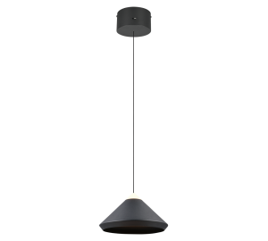 LAGUNA lampa wisząca czarny stożek LED 14W CCT TRIO 336219132