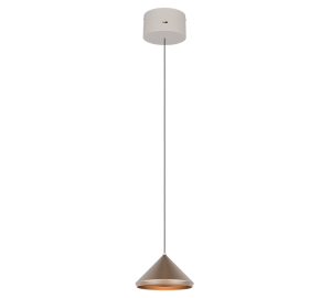 LAGUNA lampa wisząca kawowy stożek LED 5W CCT TRIO 336210165