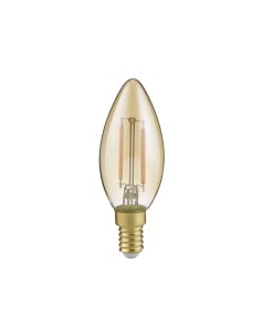 Żarówka LED KERZE E14 2W 2700K 225lm filament świeczka szkło amber TRIO 989-279
