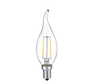 Żarówka LED WINDSTOß E14 2W 2700K 250lm filament świeczka na wietrze szkło przeźroczyste TRIO 990-200