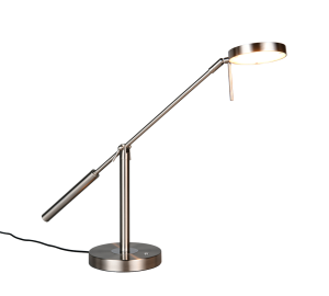 MONZA lampa stołowa nikiel mat LED 12W CCT ściemnianie dotykowe  TRIO 523310907