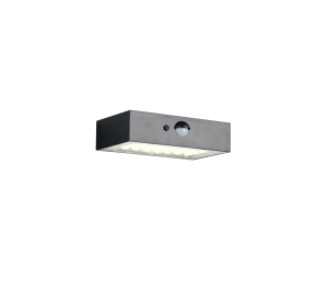 ELVAS lampa ścienna solar LED 3W 4000K IP65 czarna z czujnikiem R25129632