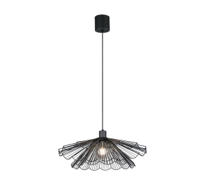 MARGARITA lampa wisząca druciana podwójna czarna 1xE27 abażur fi 50cm R36431532