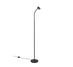 TARYN czarna lampa podłogowa regulowana 1xGU10 R46851032