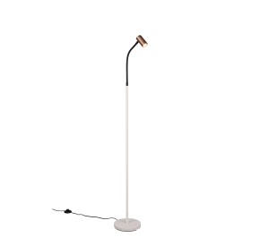 TARYN kawowo szara lampa podłogowa regulowana 1xGU10 R46851065