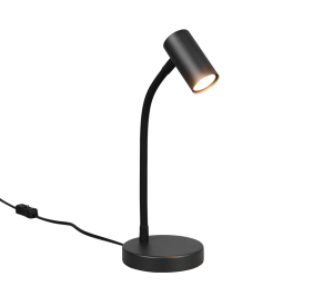 TARYN czarna lampa stołowa biurkowa regulowana 1xGU10 R56851032